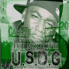 Pochette de la Mixtape de Fuji Mollotti - USOG vol.1. Réalisé par Keshkoon.